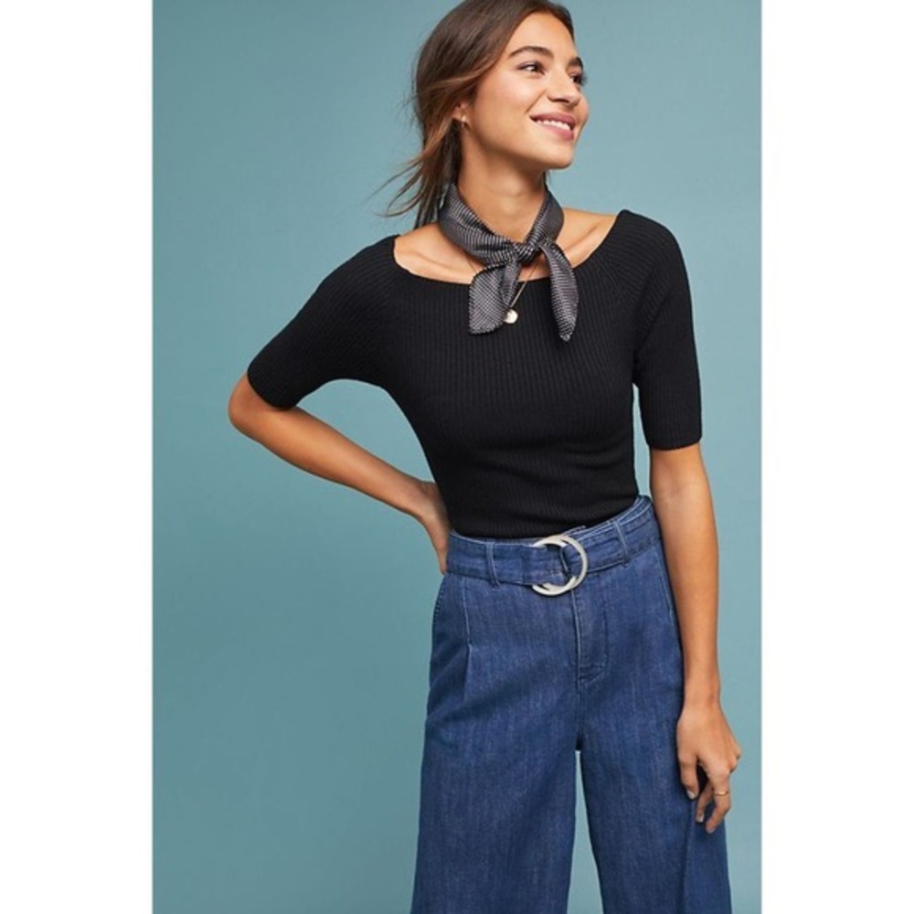 Anthropologie Ett:twa Off shoulder sweater
